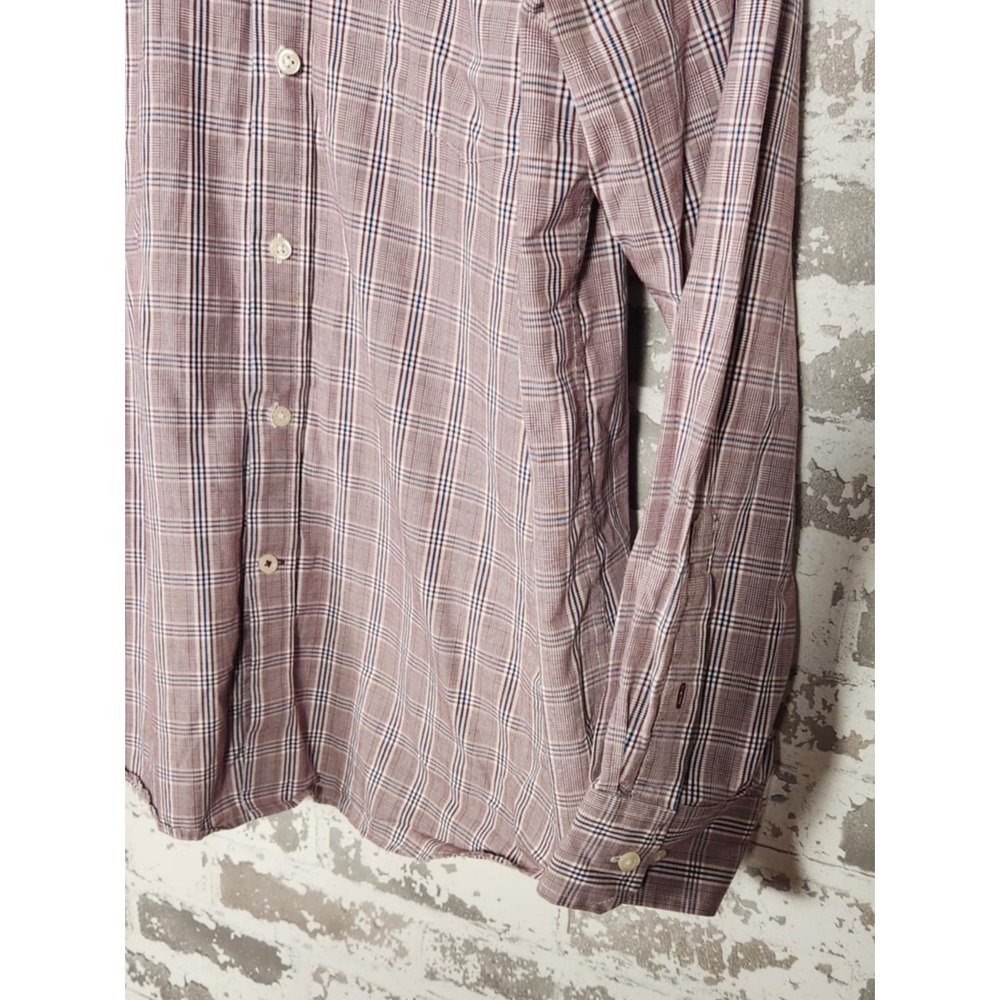 IZOD Premium Essentials Shirt Men XL Red Plaid Casual Button Down‎ Long Sleeve - Picture 8 of 16